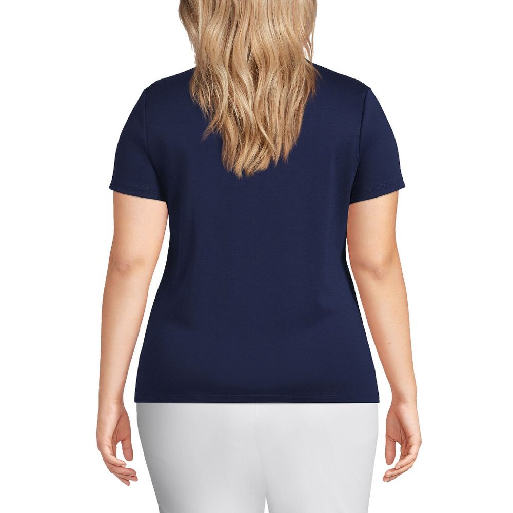 Lands End Women's Plus Size Supima Cotton Polo Sz 2X - Picture 2 of 11